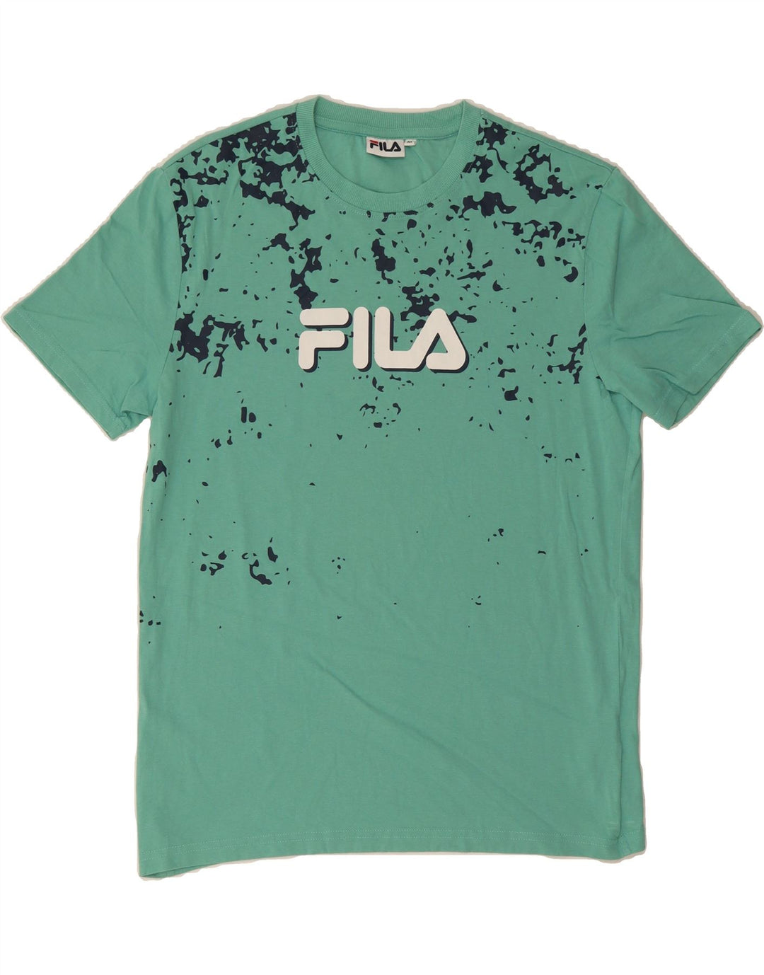 FILA Mens Graphic T-Shirt Top Medium Green Cotton Vintage Fila and Second-Hand Fila from Messina Hembry 