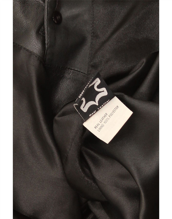 DPL Dame Læderjakke UK 12 Medium Sort