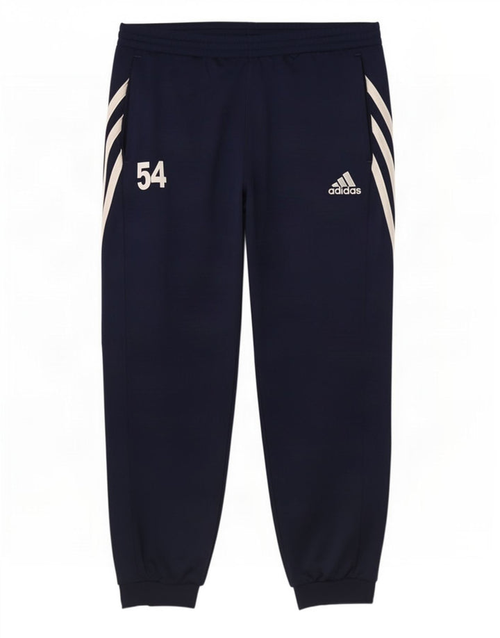 Adidas Herre træningsdragt Bukser Joggers Large Navy Blue Polyester