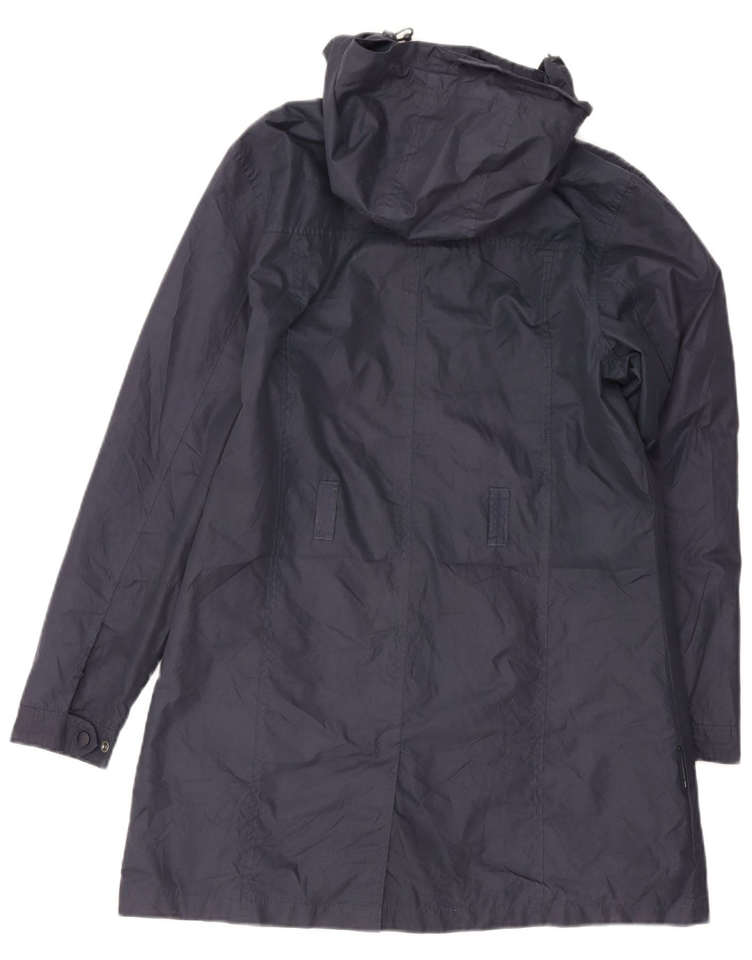 Mountain Warehouse Dame Regnfrakke med hætte UK 12 Medium Navy Blue Polyester
