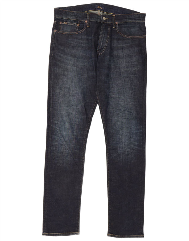 POLO RALPH LAUREN Slim Jeans til mænd W33 L34 Marineblå Bomuld