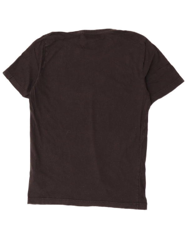 Puma Herre Grafisk T-Shirt Top Medium Sort Bomuld