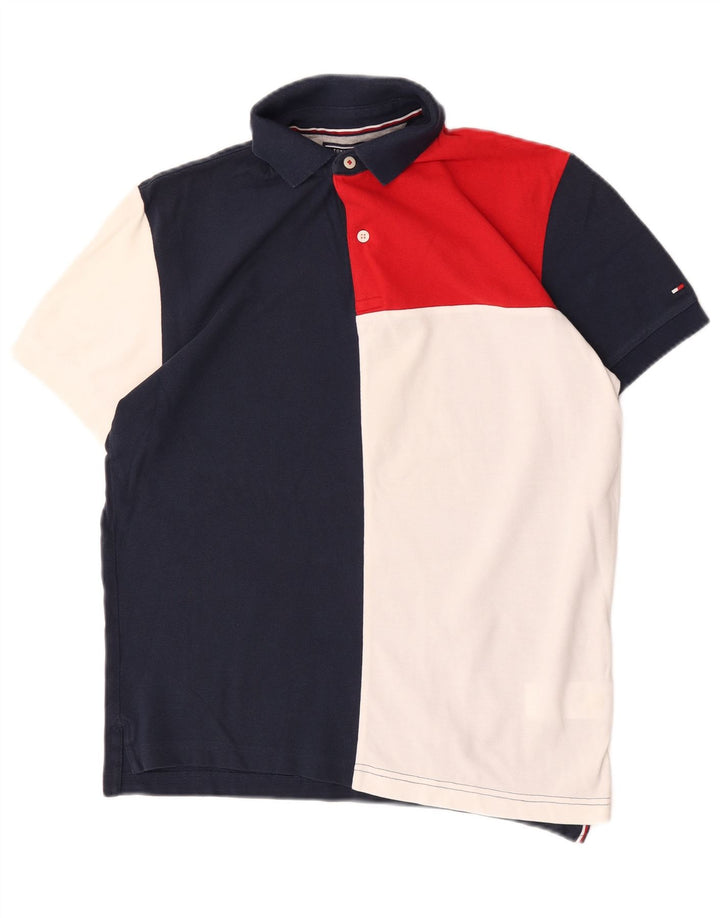 Tommy Hilfiger Herre Regular Fit Polo Shirt Lille flerfarvet Colourblock