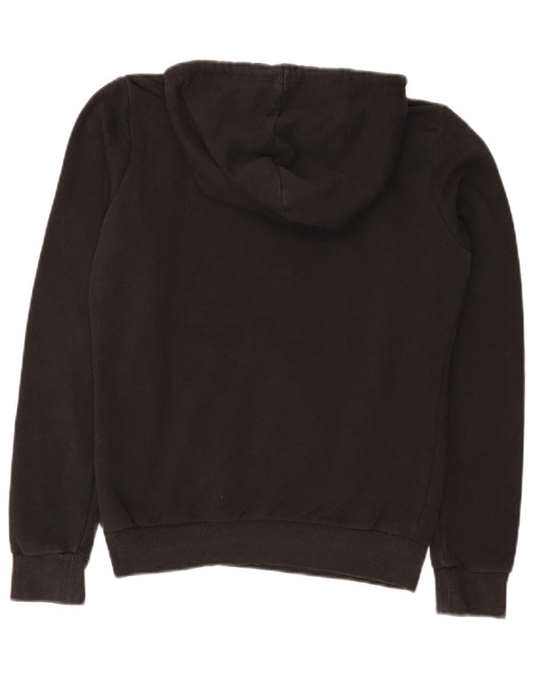 Puma Graphic Hoodie Jumper UK 10 Small Black Bomuld