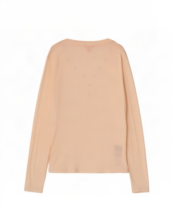 Guess Dametop Langærmet UK 14 Large Off White Viscose