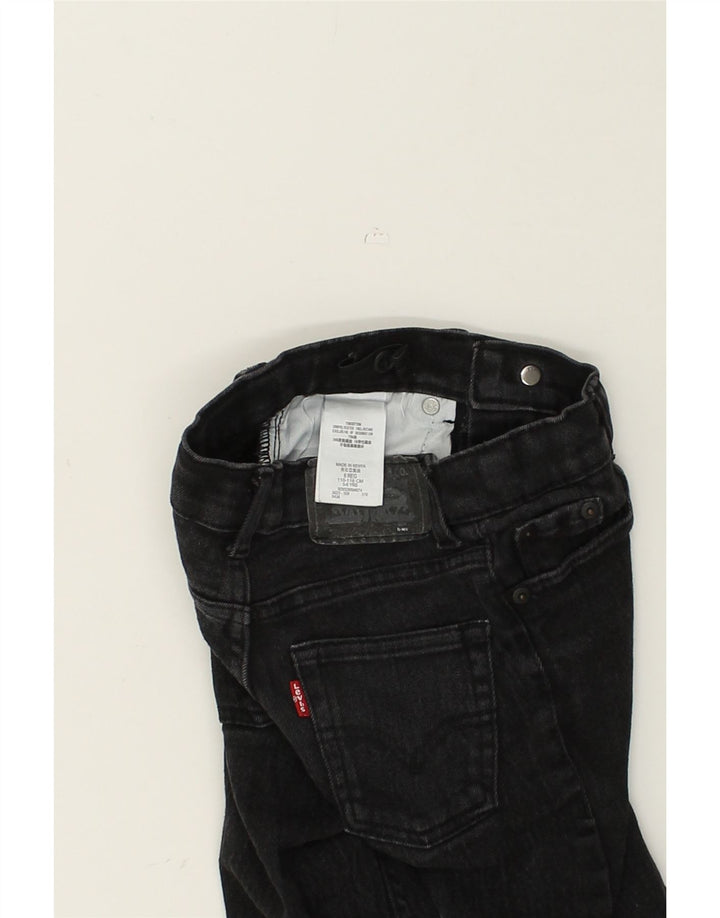 LEVI'S Girls Slim Jeans 5-6 Years W22 L19  Black Cotton | Vintage Levi's | Thrift | Second-Hand Levi's | Used Clothing | Messina Hembry 
