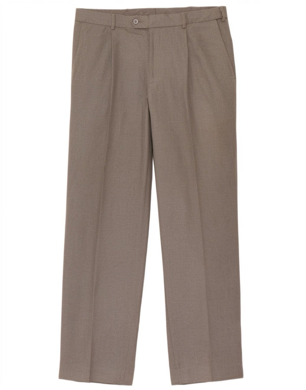 Marks & Spencer Herre Pegged Suit Bukser W36 L31 Grå Polyester