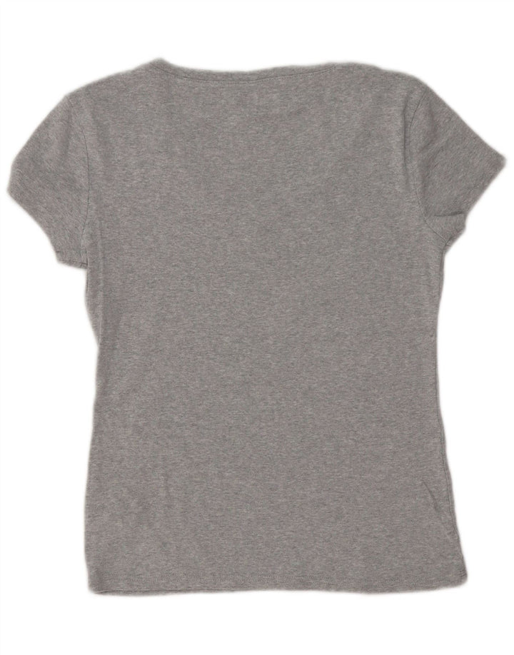 TOMMY HILFIGER T-shirt top til kvinder UK 12 mellemgrå