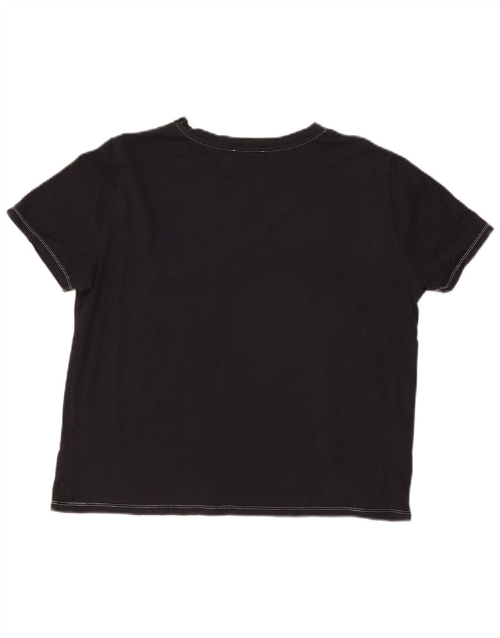 Zara T-Shirt Top UK 18 XL Sort