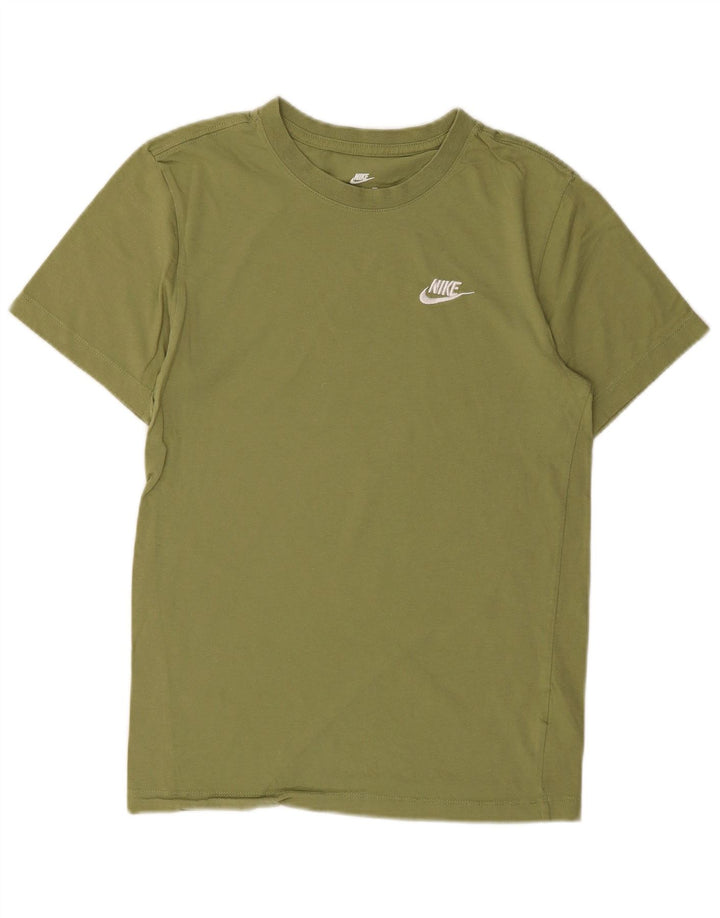 NIKE Mens T-Shirt Top XS Green Cotton