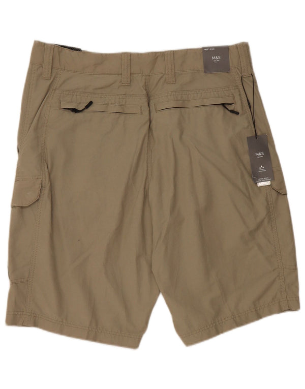 Marks & Spencer Herre Cargo Shorts W32 Medium Beige Bomuld