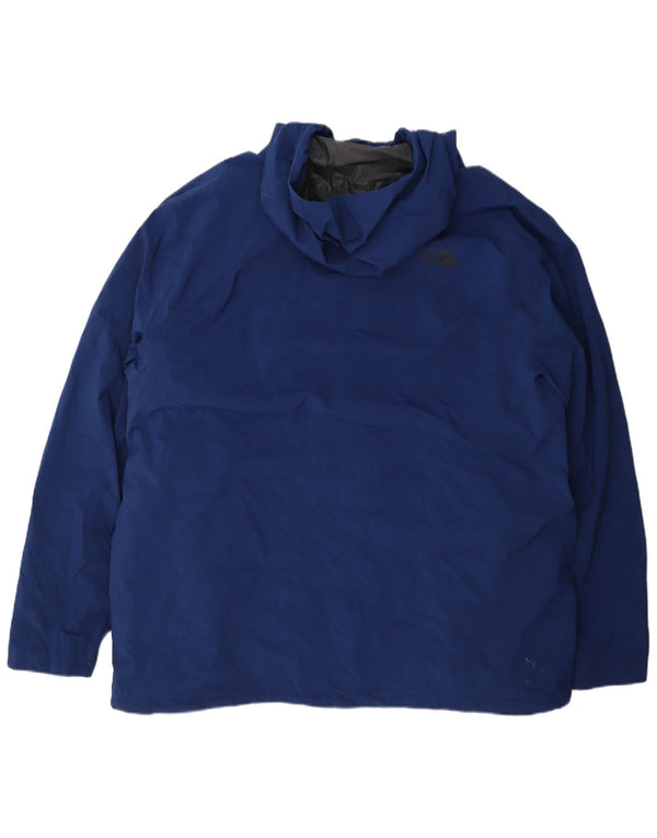 The North Face Herre Hooded Windbreaker Jacket UK 44 2XL Navy Blue Polyester
