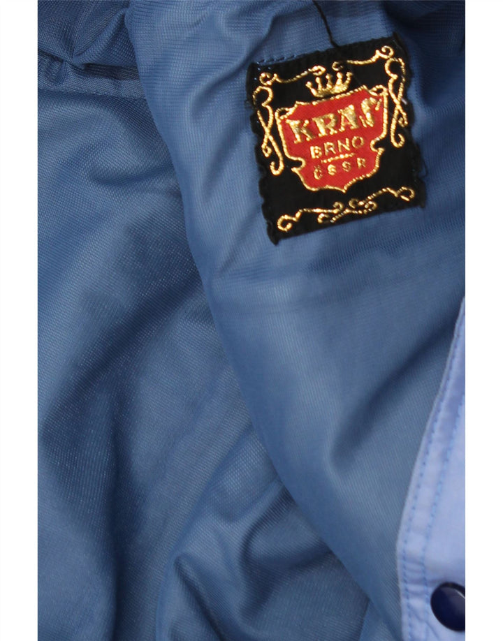 KRAS BRNO Mens Windbreaker Jacket UK 40 Large Blue Vintage Kras Brno and Second-Hand Kras Brno from Messina Hembry 
