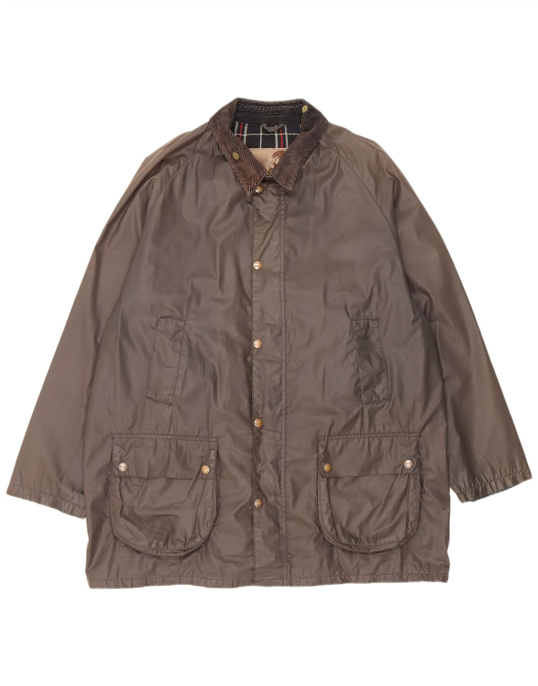 Conbipel Herre vokset bomuldsjakke UK 42 XL Khaki Polyester