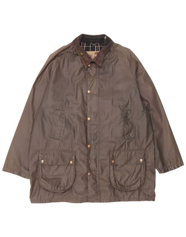 Conbipel Herre vokset bomuldsjakke UK 42 XL Khaki Polyester