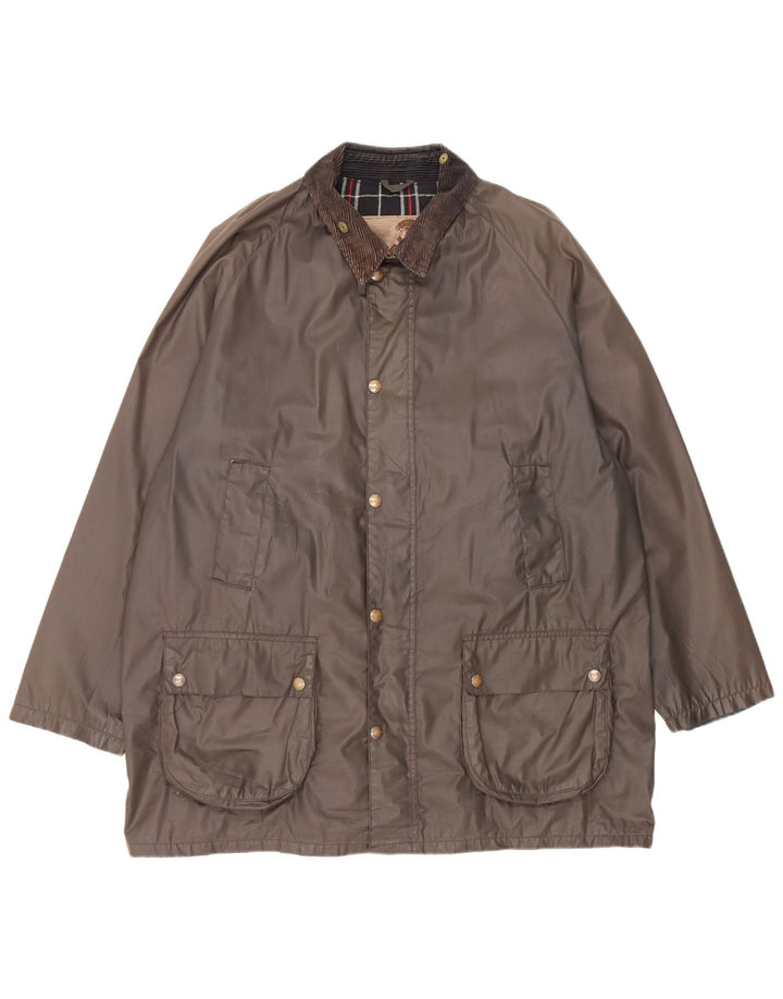 Conbipel Herre vokset bomuldsjakke UK 42 XL Khaki Polyester