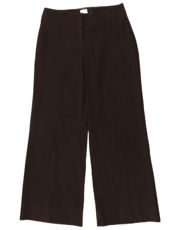 Oasis Womens Wide Leg Casual Bukser UK 10 Small W28 L28 Black Polyester