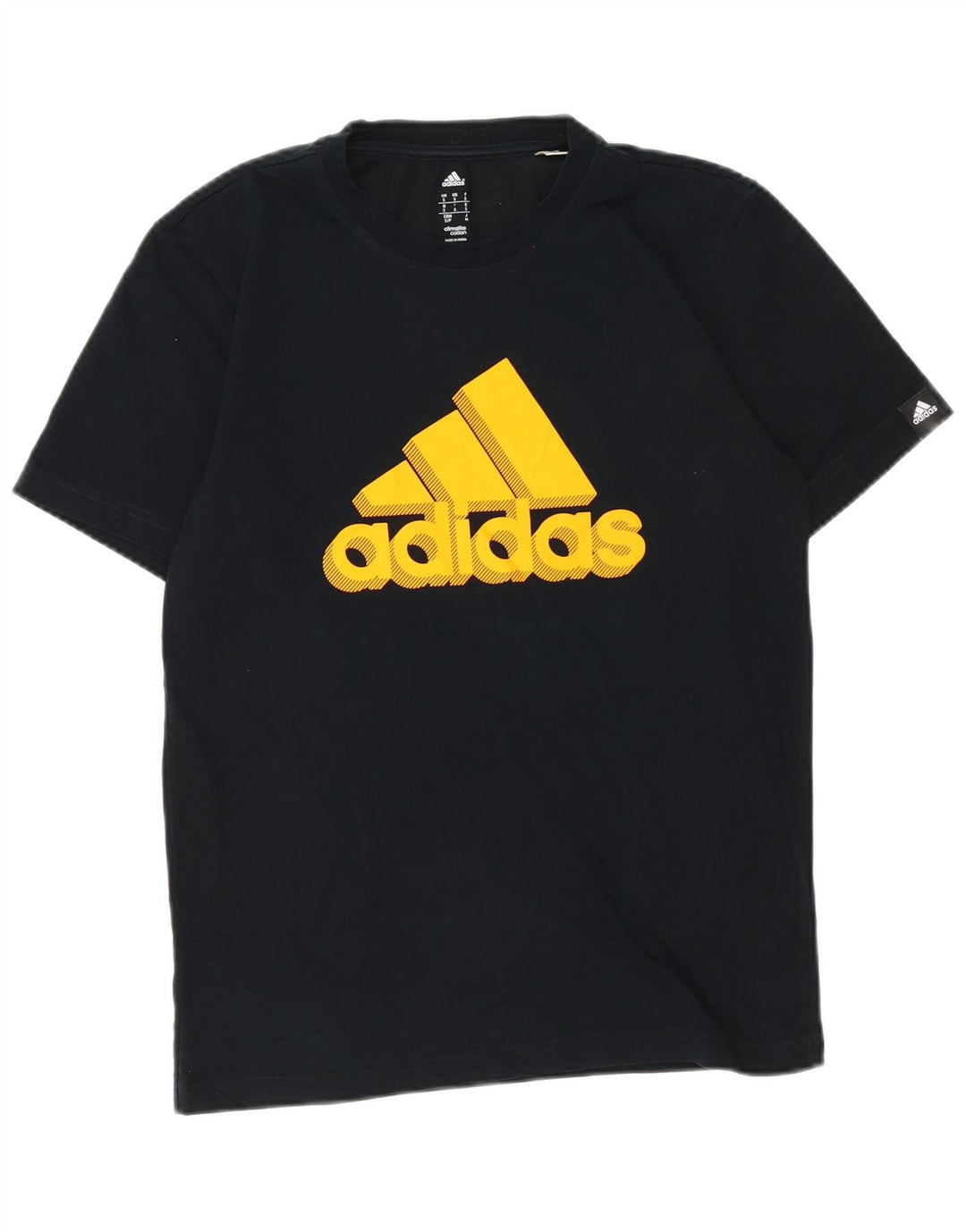 Adidas Herre Climalite grafisk T-shirt top lille sort bomuld