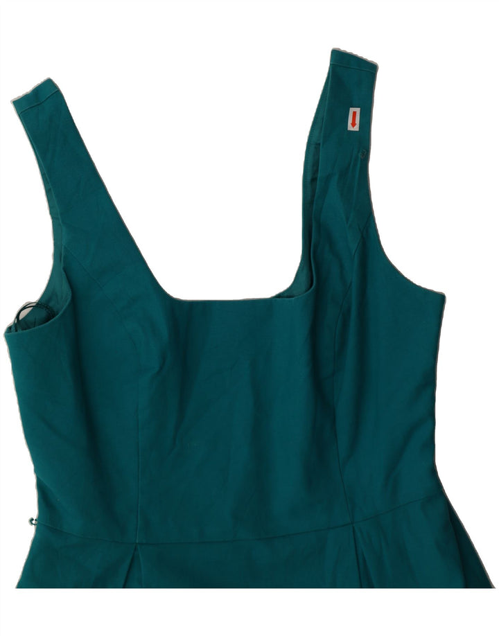 OASIS Womens Sleeveless Sheath Dress UK 12 Medium Turquoise Cotton Vintage Oasis and Second-Hand Oasis from Messina Hembry 