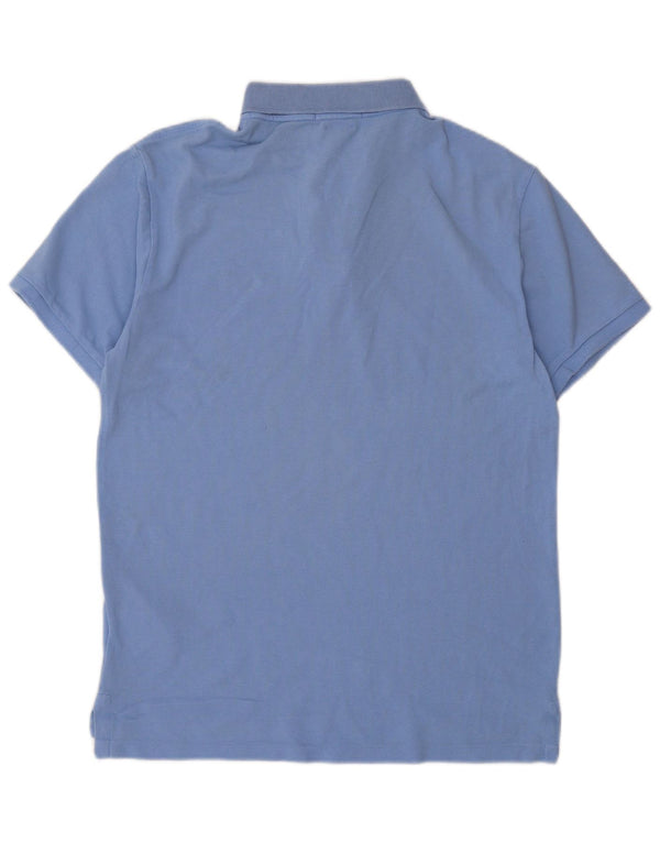 POLO RALPH LAUREN Herre Custom Slim Fit Polo Shirt Medium Blue Bomuld