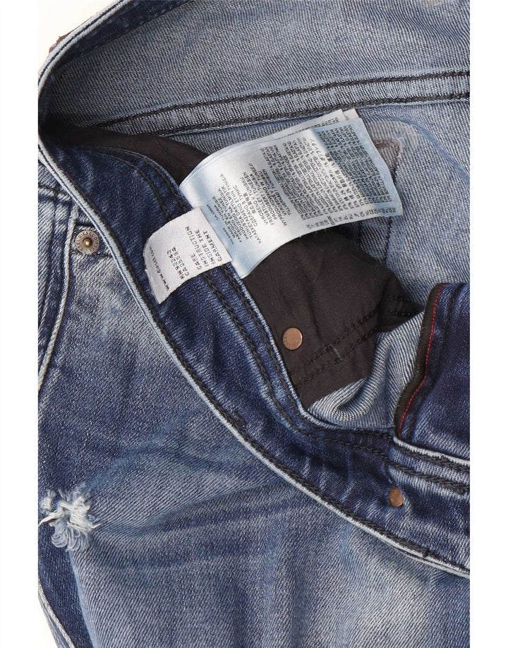 Diesel Herre Distressed Slim Jeans W30 L32 Blå Bomuld