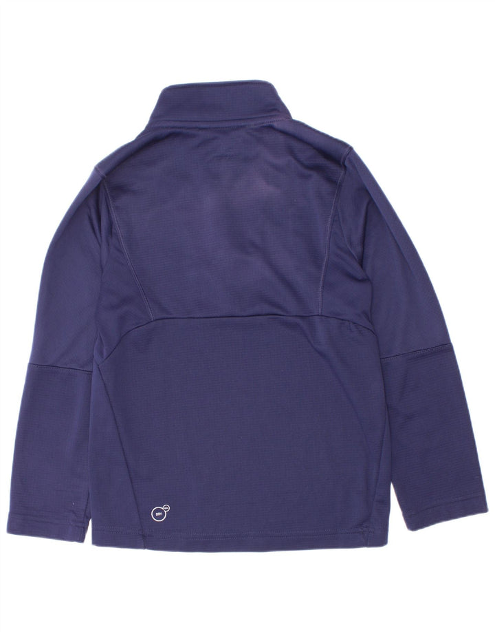 Puma Boys Zip Neck Pullover Træningsdragt Top 7-8 år Navy Blue