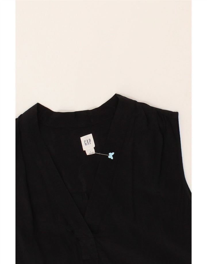 GAP Womens Sleeveless Blouse Top UK 10 Small Black Viscose Vintage Gap and Second-Hand Gap from Messina Hembry 