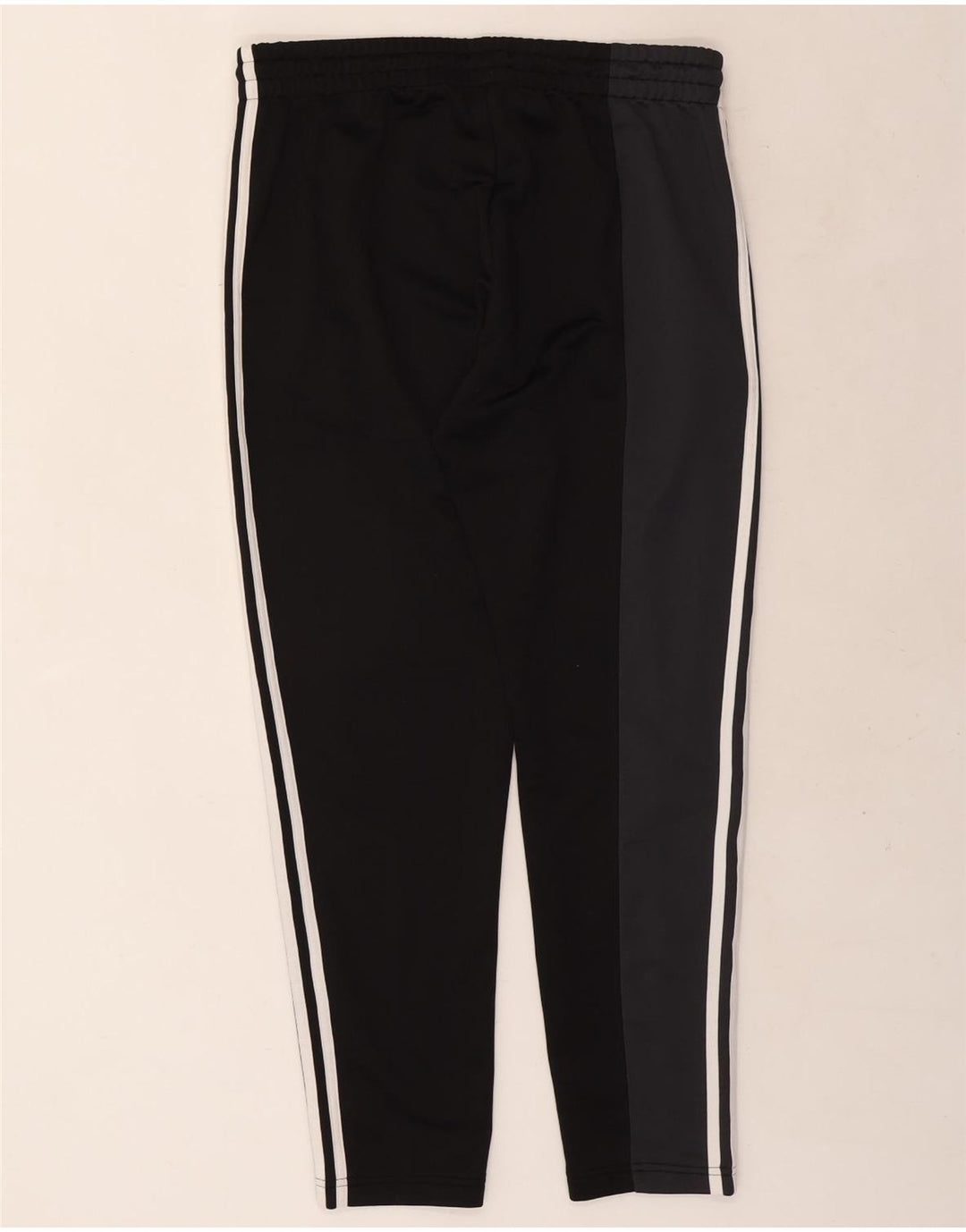 Adidas træningsdragtsbukser til kvinder UK 16/18 Large Black Colourblock Polyester