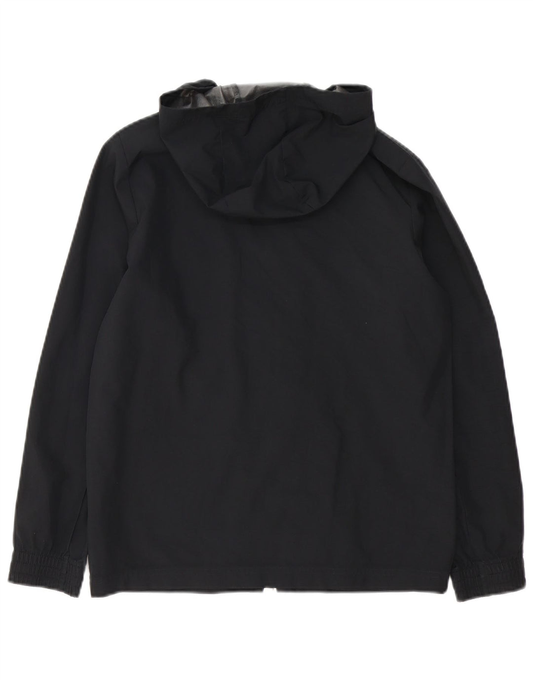 ADIDAS drenge Ancona grafisk regnjakke med hætte 11-12 år sort polyester