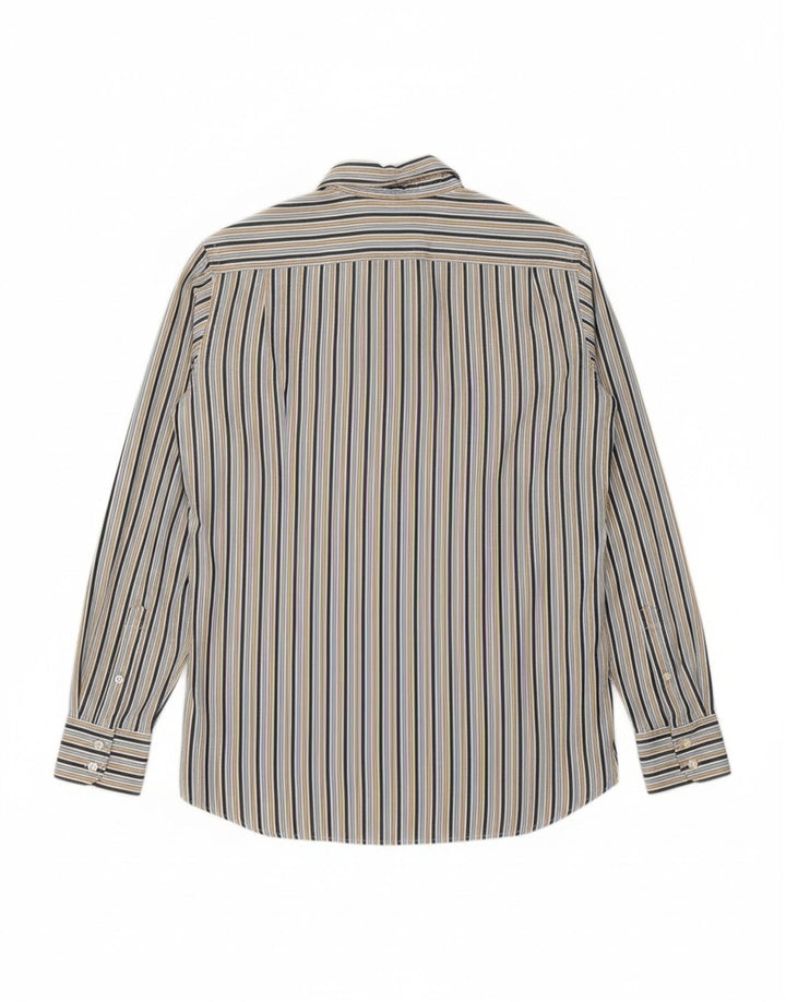 TOMMY HILFIGER Mens Shirt Small Blue Striped Cotton