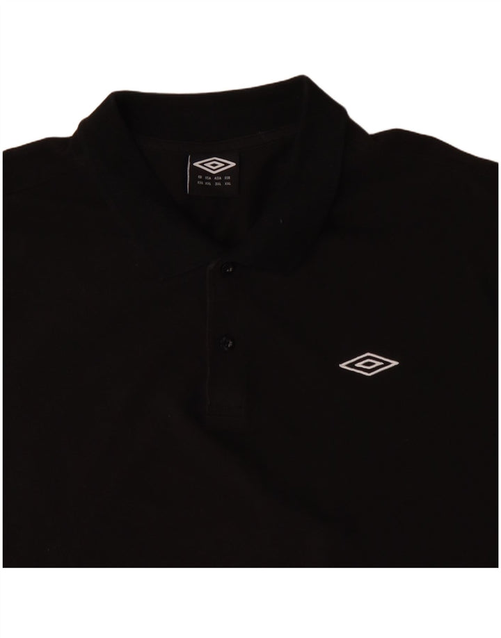 UMBRO Polo shirt til mænd 2XL sort bomuld