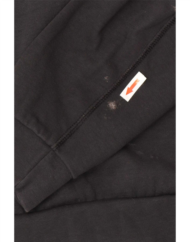 Nike Sweatshirt med lynlås til mænd mellem sort bomuld