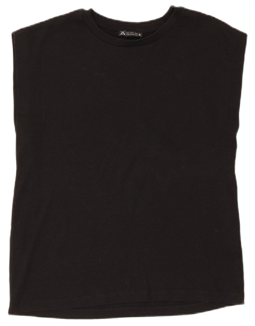 Zara Damevest Top UK 10 Small Black Bomuld