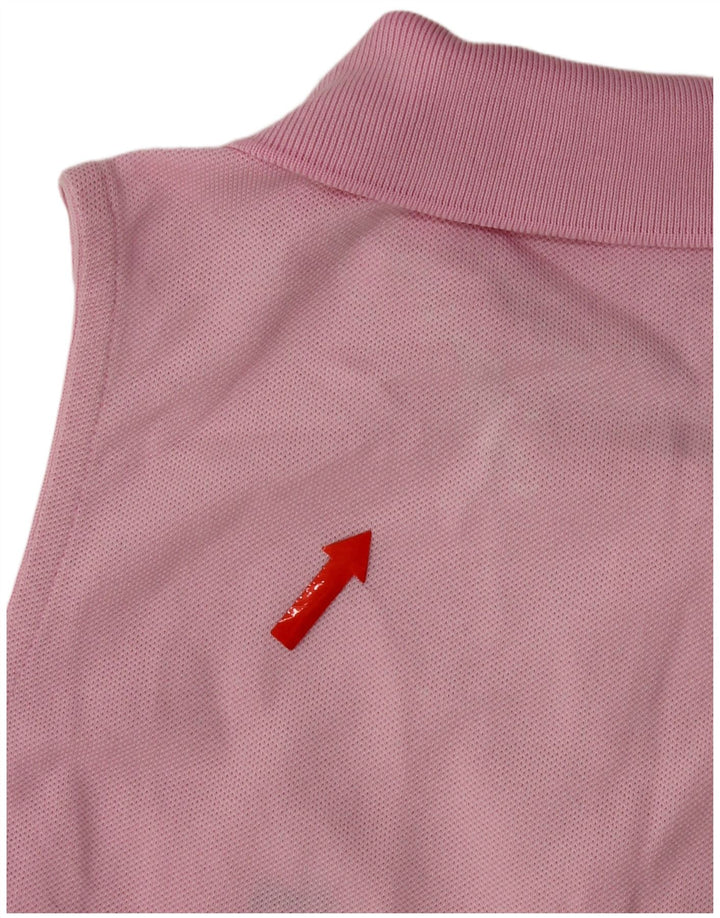 Lacoste Dame ærmeløs polo shirt størrelse 40 Medium Pink Bomuld