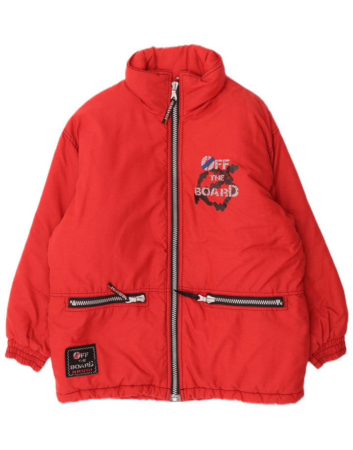 BRUGI Mens Ski Jacket UK 40 Large Red Colourblock Polyamide