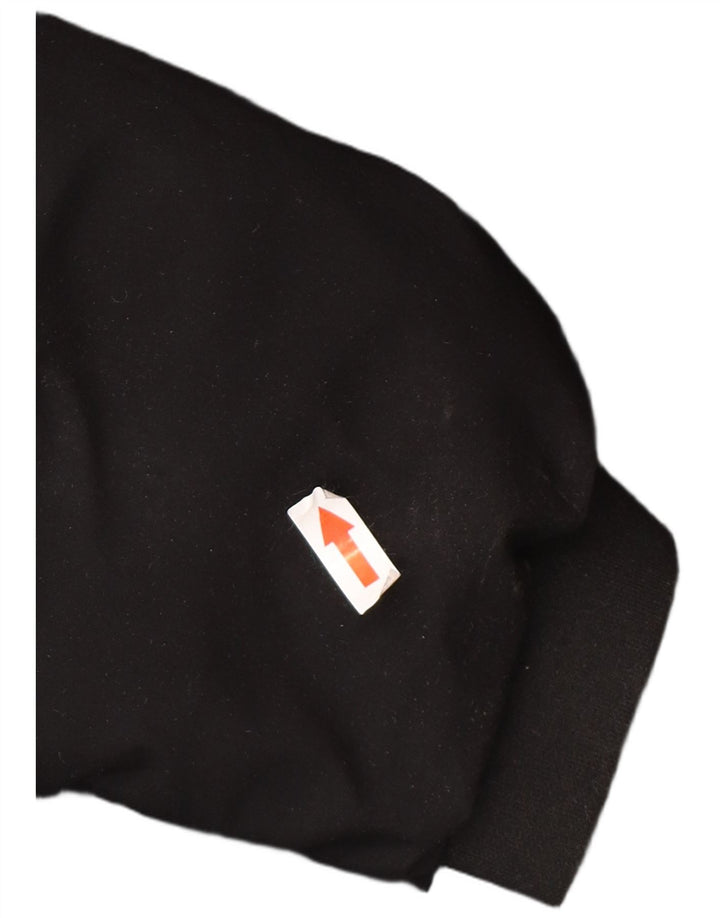 Dkny Dame Hætte Polstret Jakke UK 6 XS Sort Polyester Vinter