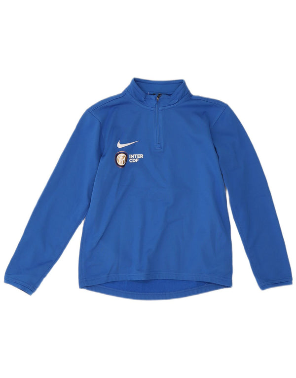 Nike Boys Inter Milan Grafisk Sweatshirt Jumper 10-11 år Medium Blå