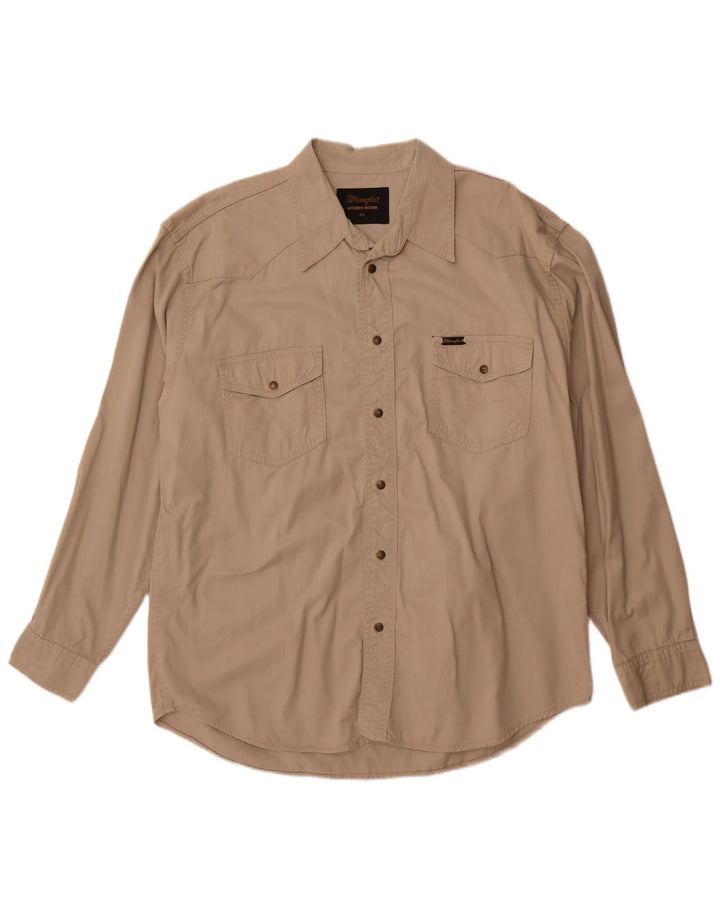 Wrangler herreskjorte 2XL beige bomuld