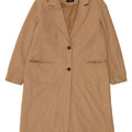 Marks & Spencer Dameoverfrakke UK 16 Stor Beige Sildebensuld