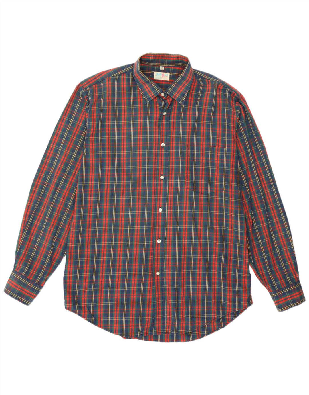 Ballon herreskjorte str. 17 43 XL Flerfarvet plaid bomuld