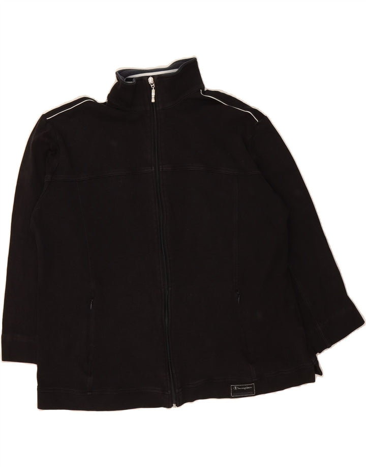 CHAMPION Womens Tracksuit Top Jacket UK 20 2XL Black Vintage Champion and Second-Hand Champion from Messina Hembry 