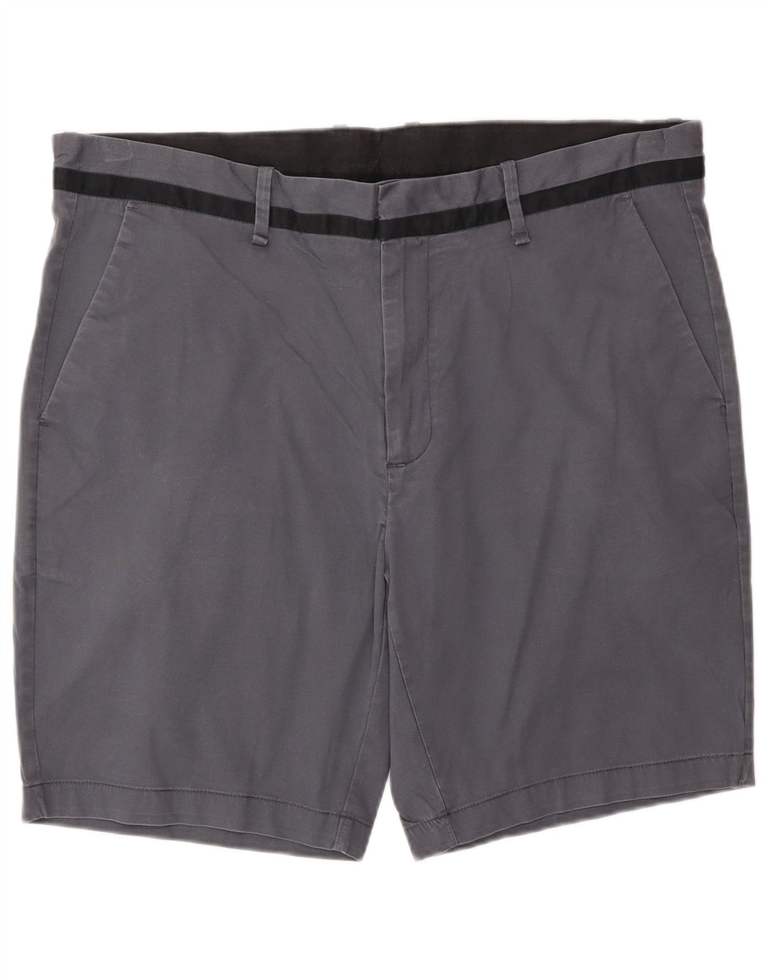CALVIN KLEIN Herre Chino Shorts W38 XL Grå Bomuld