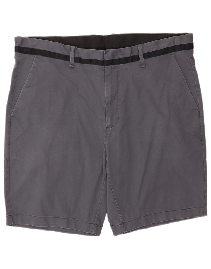 CALVIN KLEIN Herre Chino Shorts W38 XL Grå Bomuld