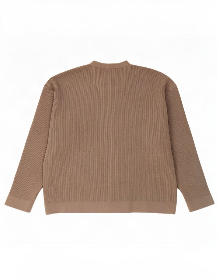 Zara Herre Cardigan Sweater Stor Grå Polyester
