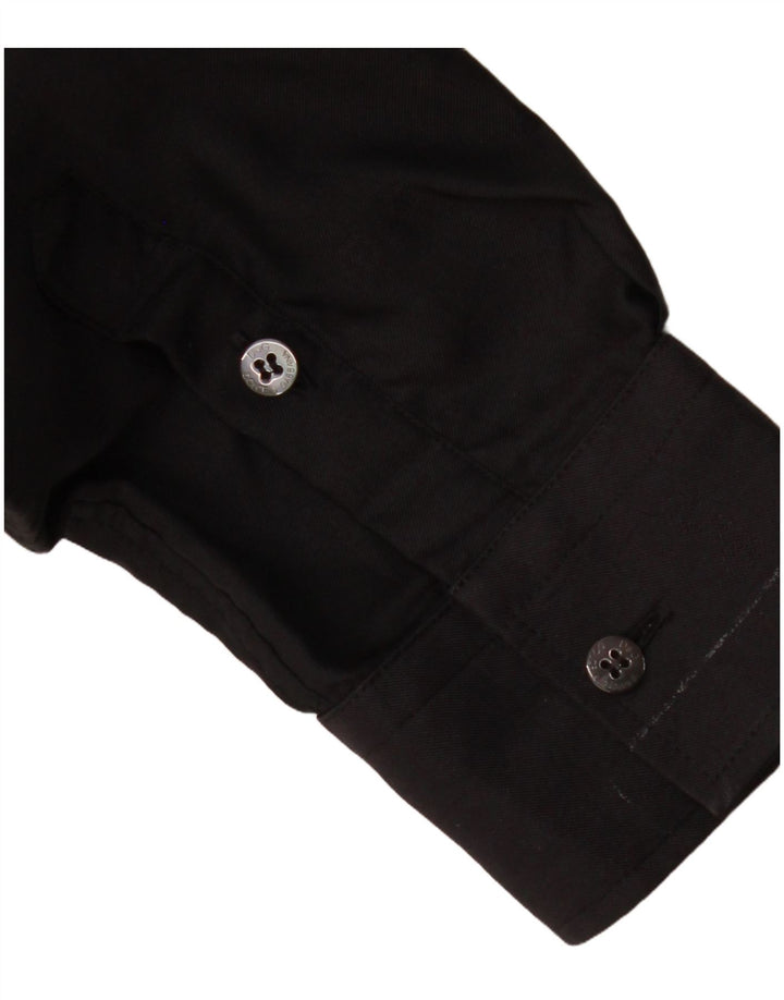 DOLCE & GABBANA Herreskjorte IT 48 Medium Sort Bomuld