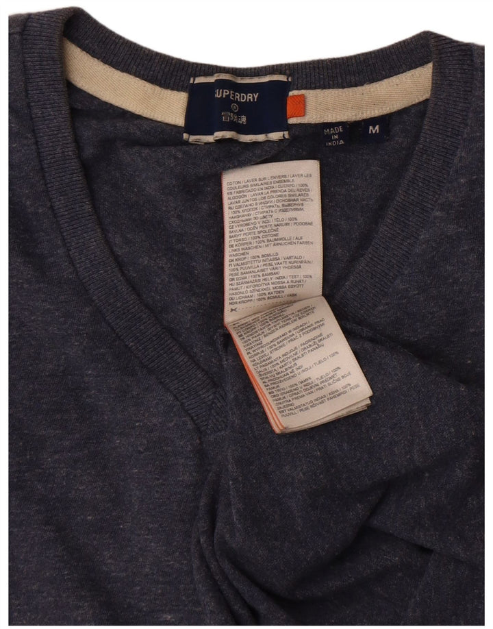 Superdry Herre T-shirt Top Medium Marineblå Bomuld
