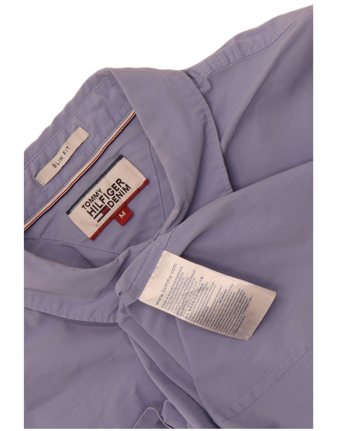 Tommy Hilfiger Herre Slim Fit skjorte Medium Blue Bomuld