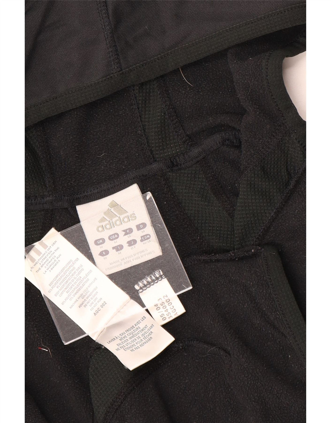 Adidas Dame Hættetrøje Sweater UK 12 Medium Sort Polyester