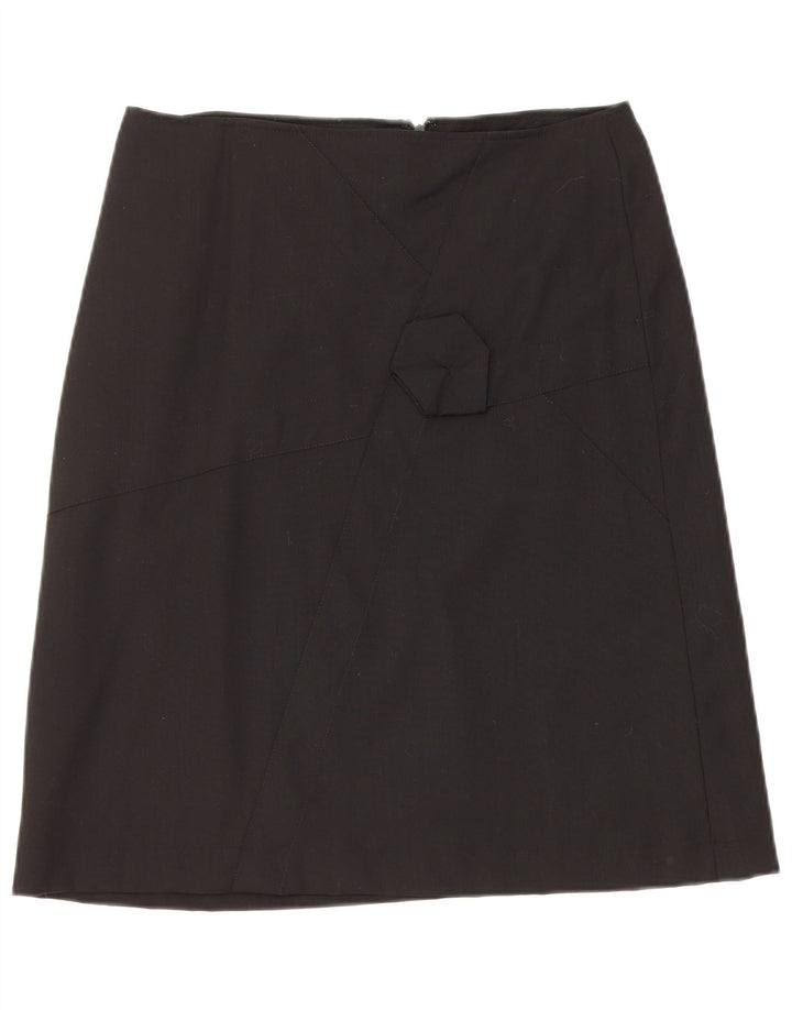 Inwear Dame A-Line Nederdel UK 12 Medium W30 Sort Uld