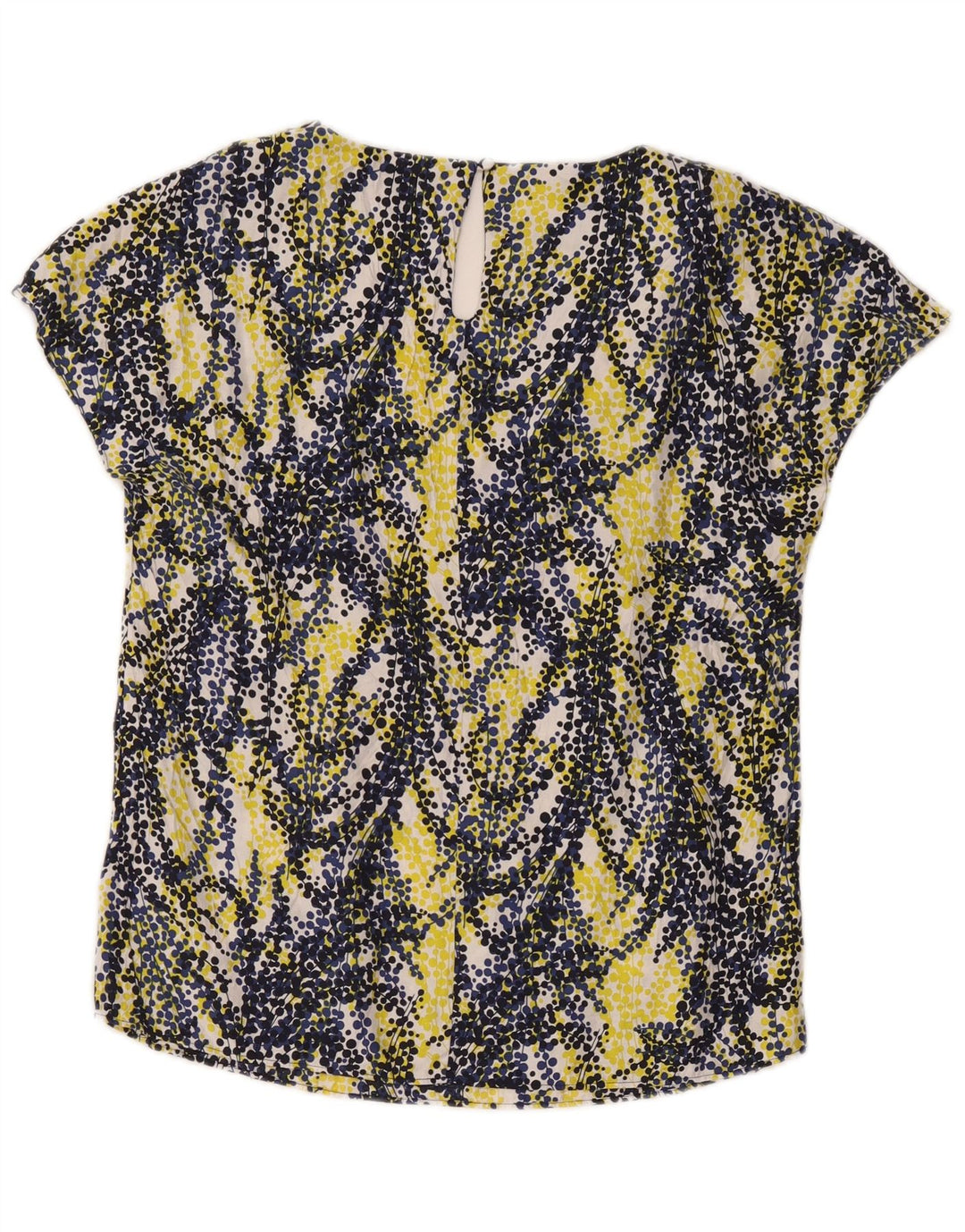 Boden Dame Bluse Top UK 14 Stor Flerfarvet Plettet Viscose